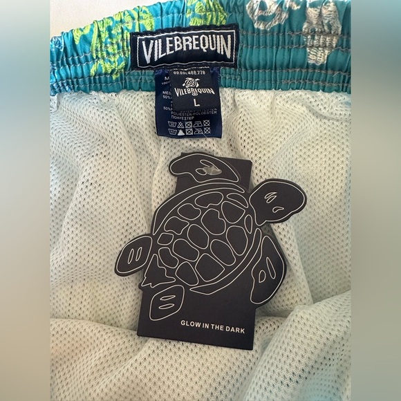 NEW Men’s Vilebrequin Size Large Turtle Swim Shorts - Picture 4 of 5